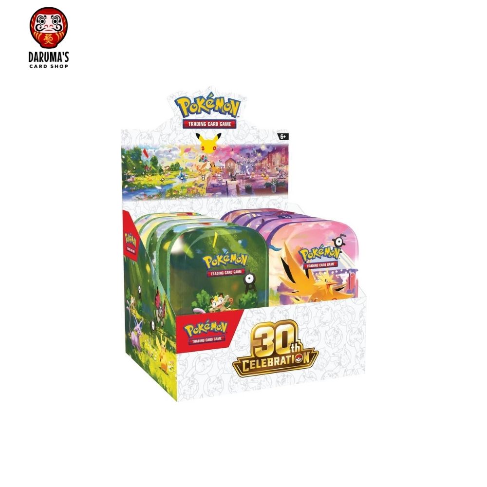 Pokémon 30th Celebration Mini Tin Display