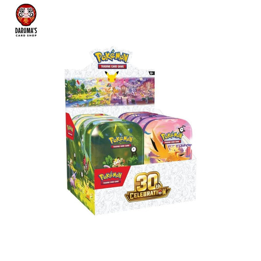 Pokémon 30th Celebration Mini Tin Display