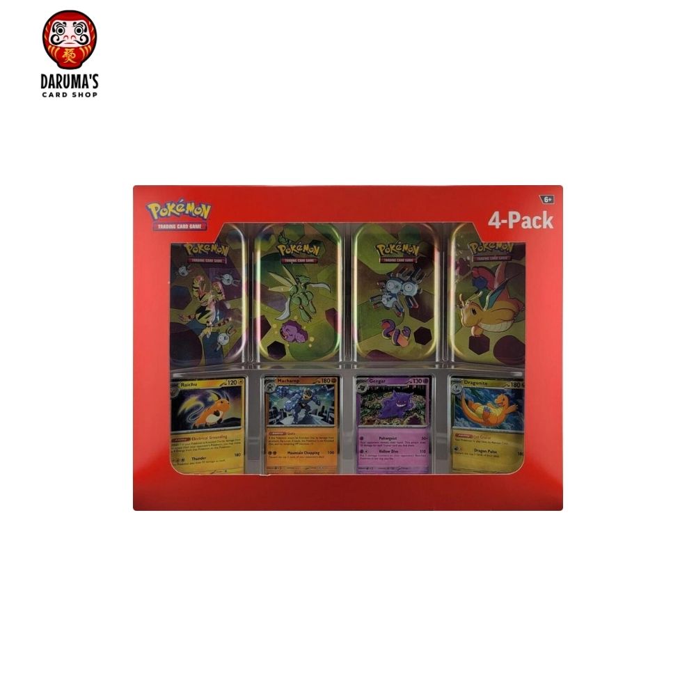 Pokemon: Scarlet & Violet 151 - 4 Mini Tins + 4 Promo Cards Bundle