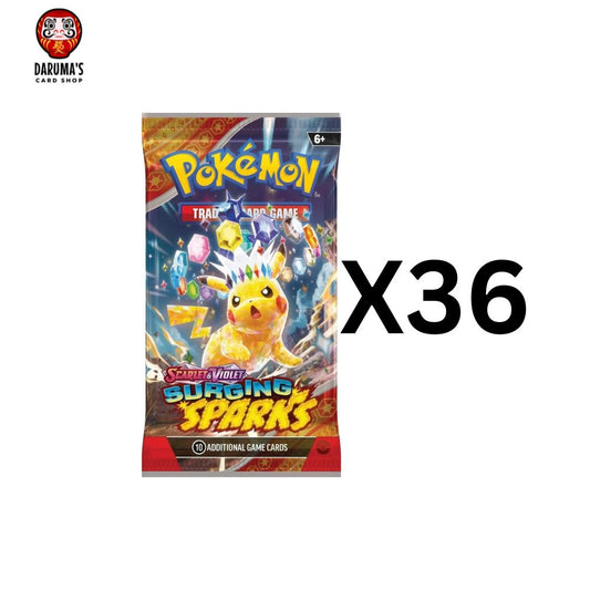 Pokemon Scarlet & Violet: Surging Sparks Booster Pack - X36