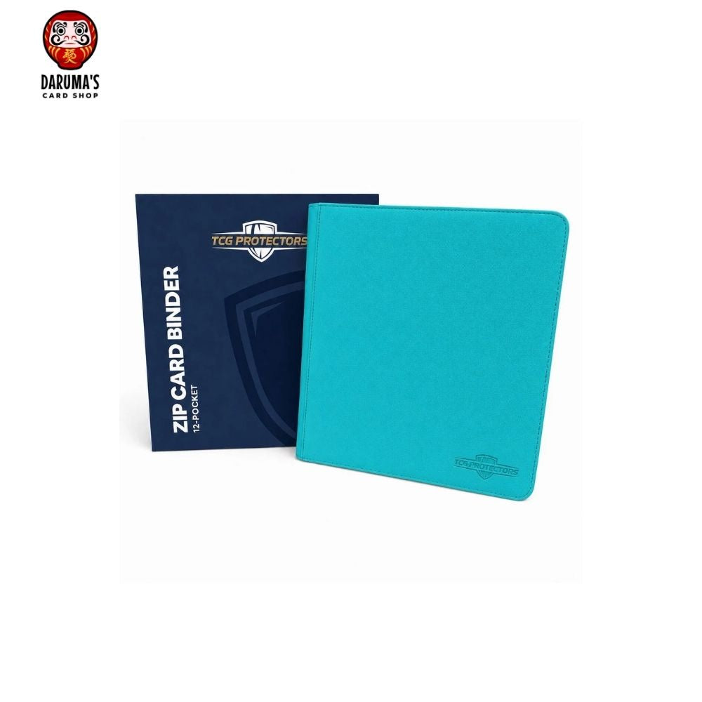 TCG Protectors Premium 9 Pocket Zipper Binder Teal 360 Card Capacity