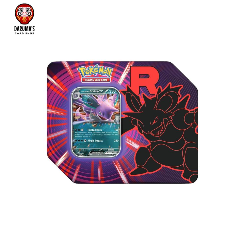 Team Rocket Tin Team Rocket's Nidoking ex Factory Sealed Pokémon TCG