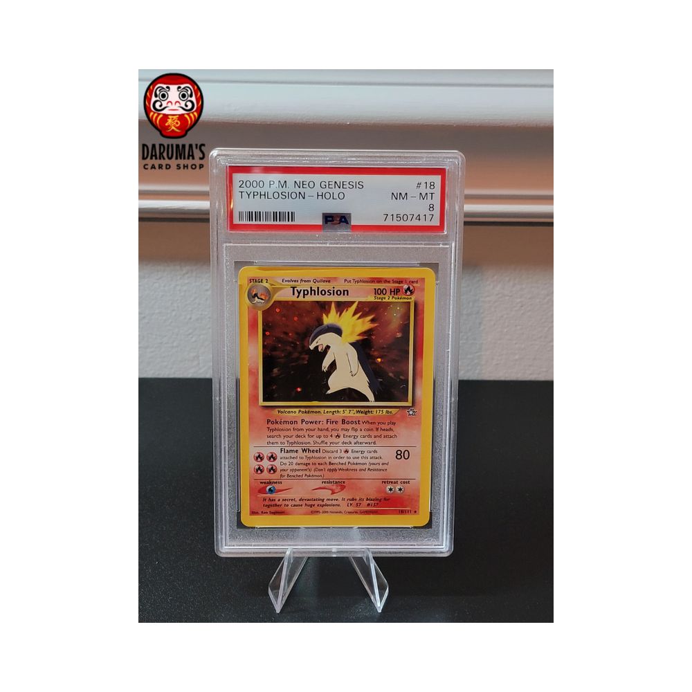 2000 Pokemon Neo Genesis Typhlosion - Holo PSA 8